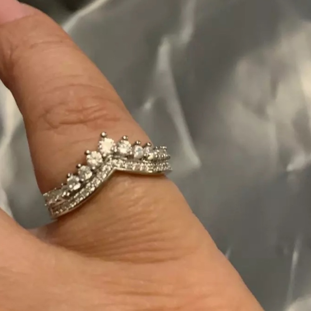 Sale 925 Sterling CZ Ring - Picture 3 of 7